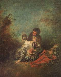 Le Faux Pas(The Mistaken Advance) (mk05), Jean-Antoine Watteau